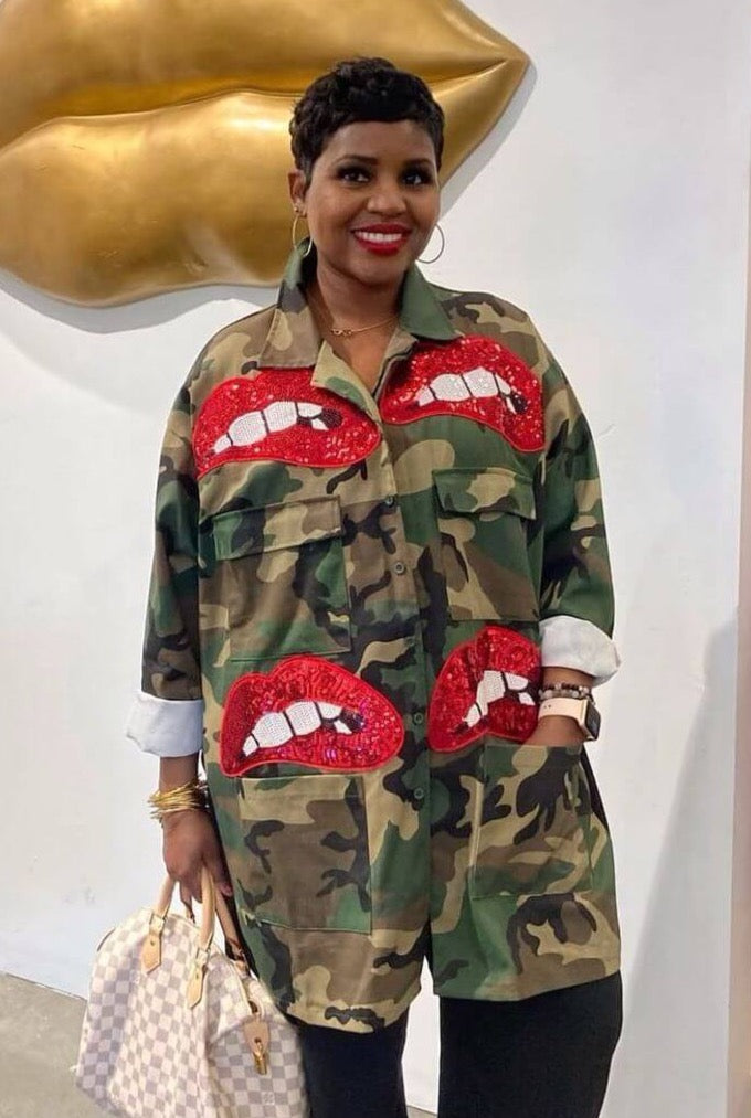 Shop our plus size Camo Jacket